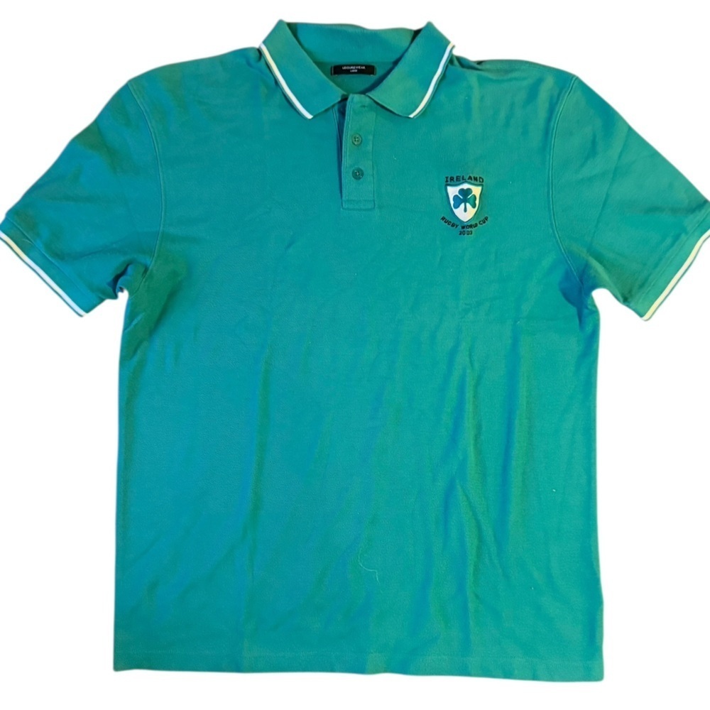 Leisure Wear Teal Polo Shirt – Men’s L